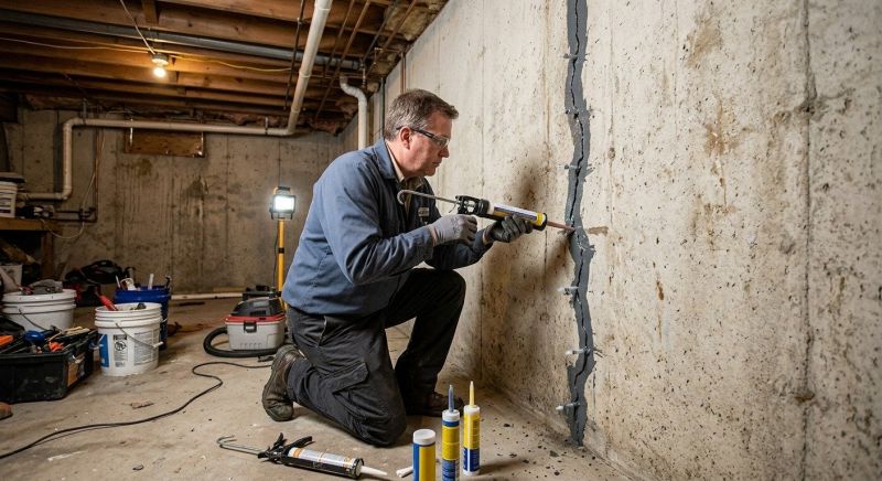 Basement Crack Repair in Wright County, MN