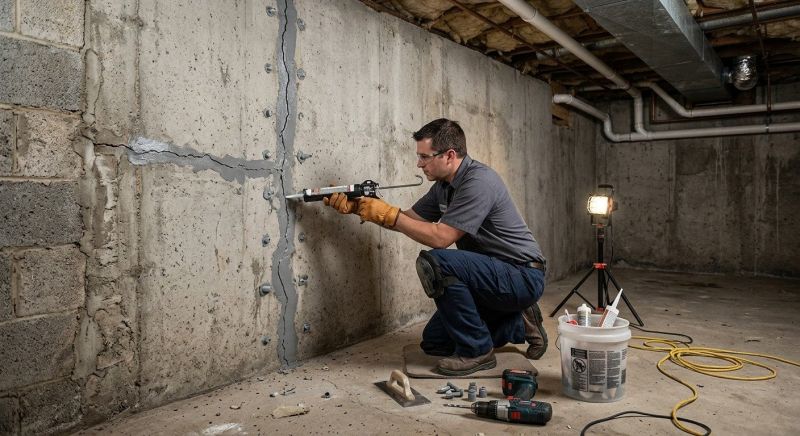 Basement Crack Repair in Wright County, MN
