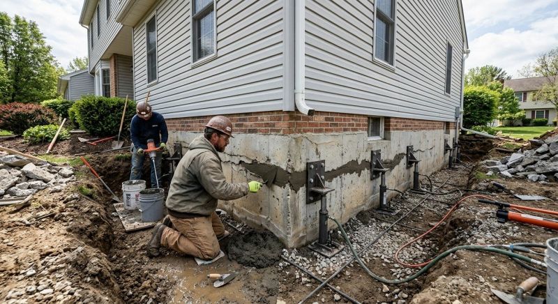 Basement Foundation Repair in Wright County, MN