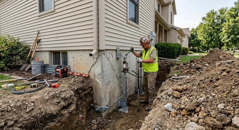 Basement Stabilization in Wright County, MN