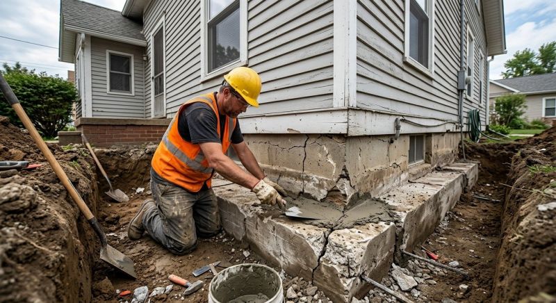 Building Foundation Repair in Winsted, MN