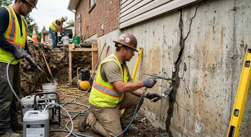 Cracked Foundation Repair in Excelsior, MN