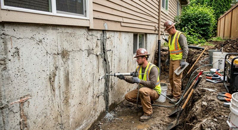 Cracked Foundation Repair in Hamel, MN