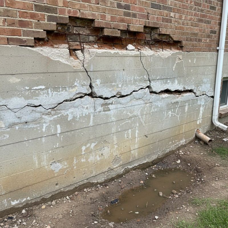 Cracked Foundation Repair in Wright County, MN