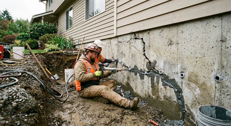 Cracked Foundation Repair in Montrose, MN