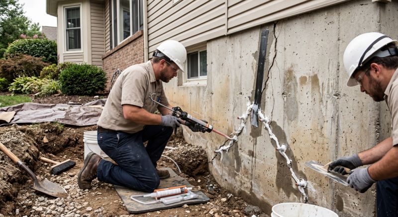 Cracked Foundation Repair in Wayzata, MN