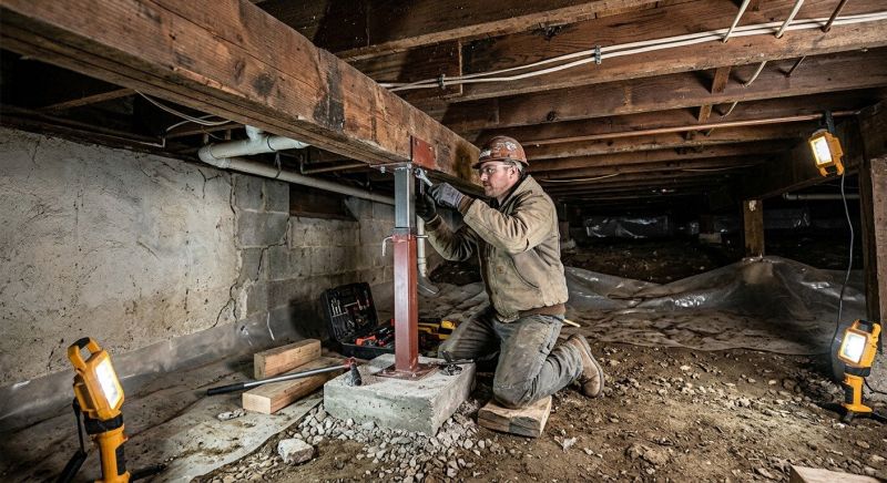 Crawlspace Foundation Repair in Monticello, MN