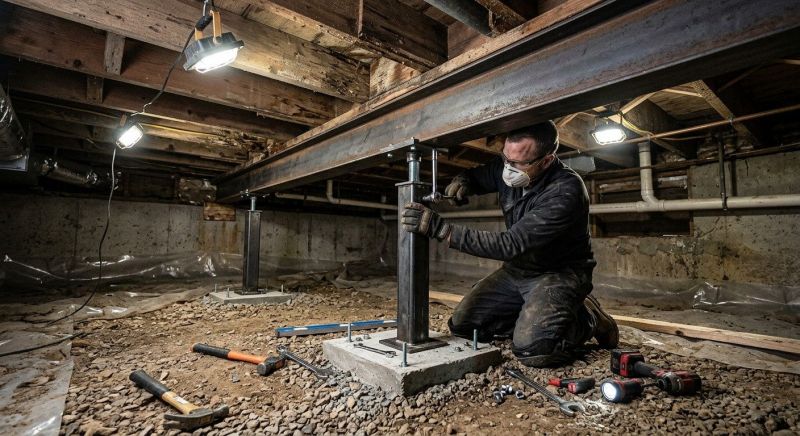 Crawlspace Structural Repair in Wright County, MN