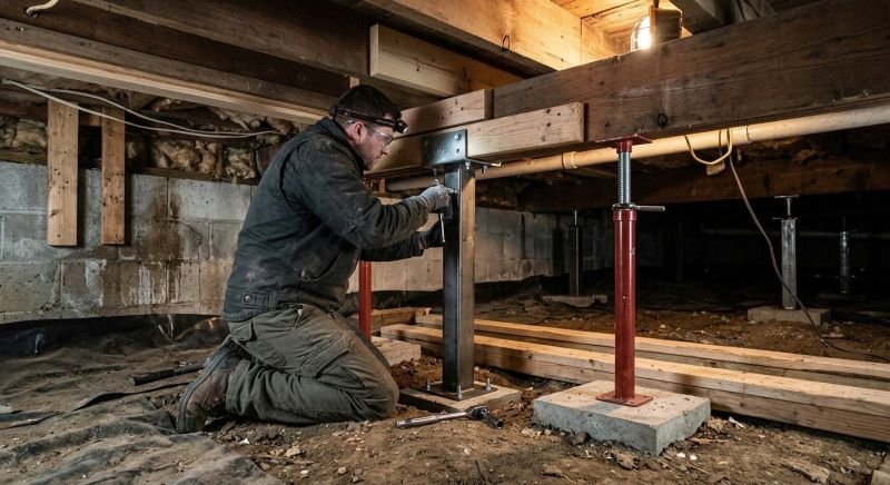 Crawlspace Structural Repair in Wright County, MN