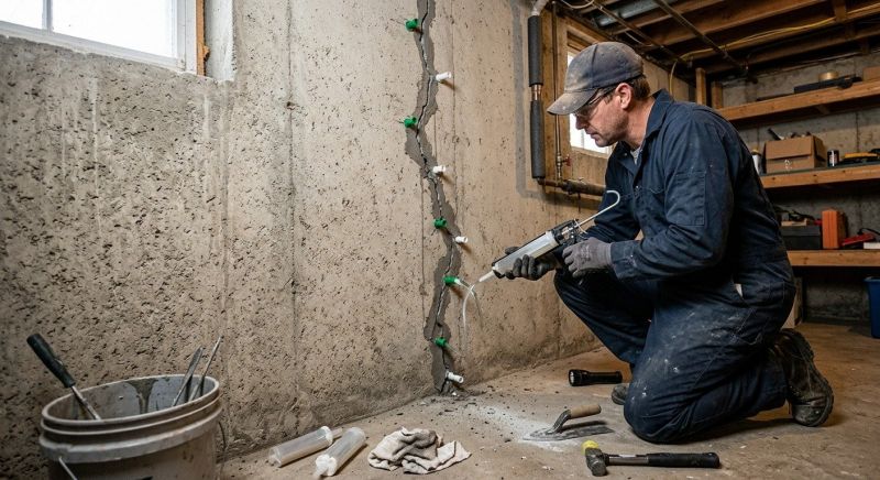 Foundation Crack Repair in Anoka, MN