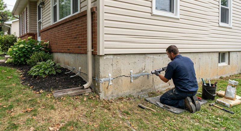 Foundation Crack Repair in Maple Lake, MN