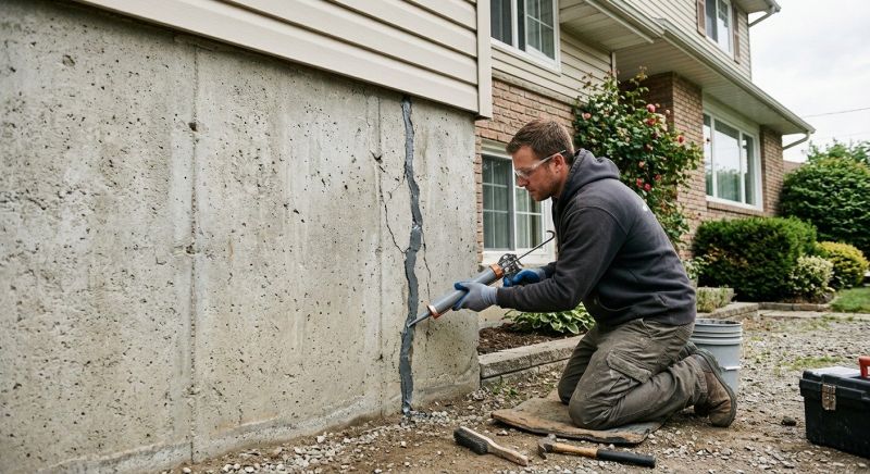 Foundation Crack Sealing in Wright County, MN