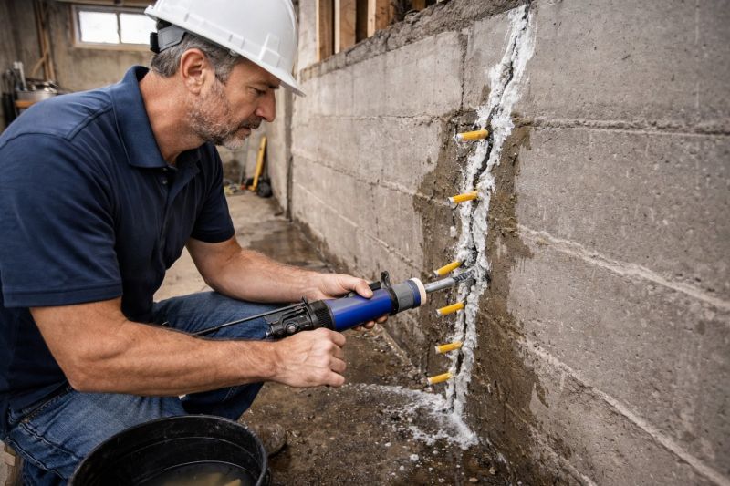 Foundation Crack Sealing in Wright County, MN