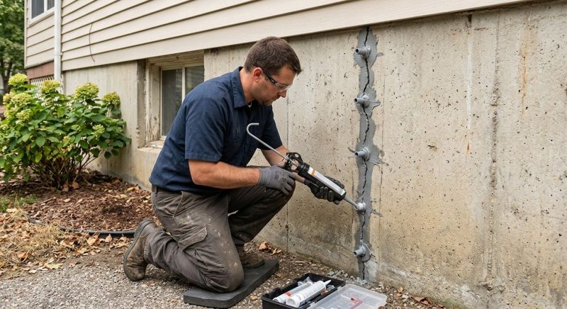 Foundation Crack Sealing in Wright County, MN