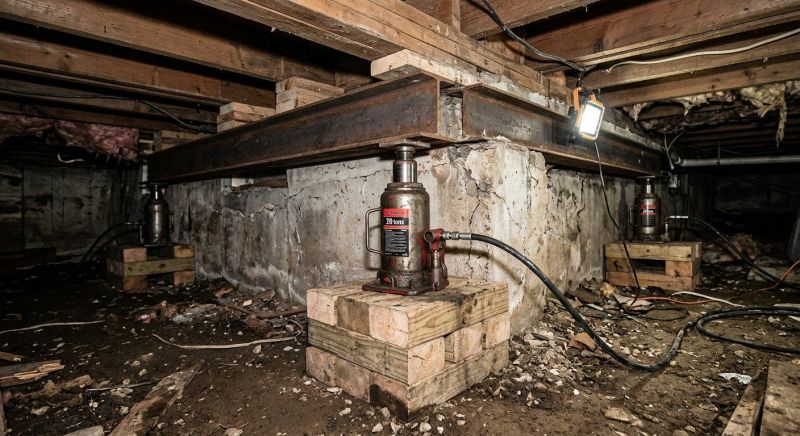 Foundation Jacking in Rogers, MN