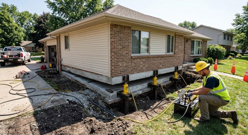 Foundation Lifting in Anoka County, MN