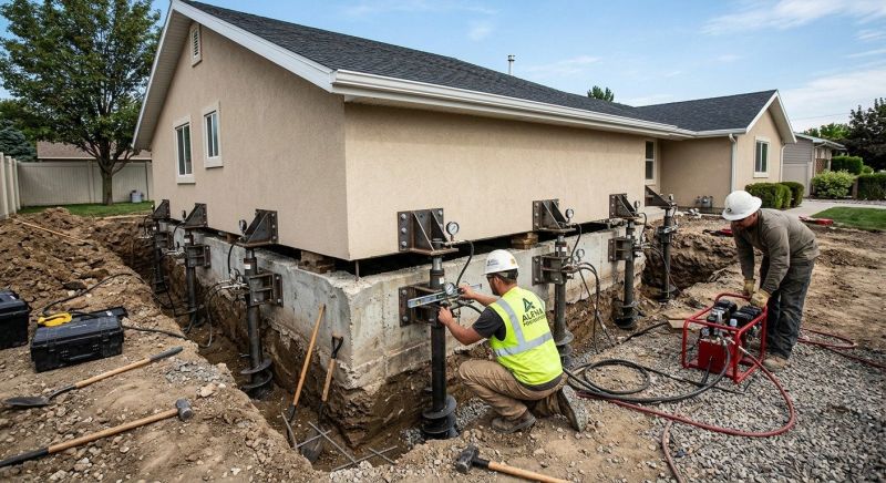 Foundation Pier Leveling in Wright County, MN