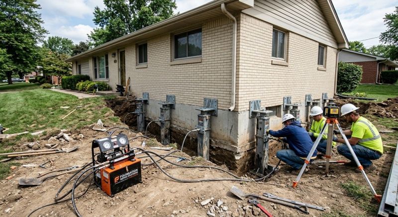 Foundation Pier Leveling in Wright County, MN
