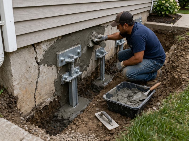 Foundation Pier Repair in Wright County, MN