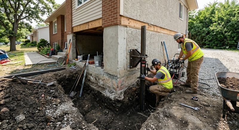 Foundation Pier Repair in Wright County, MN