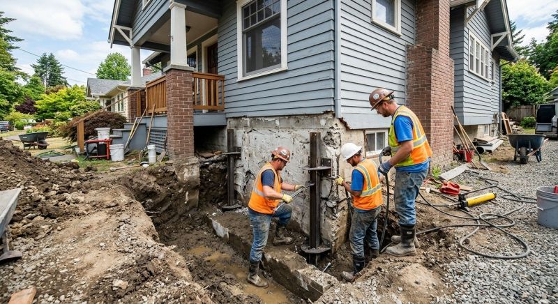 Foundation Stabilizing in Maple Lake, MN