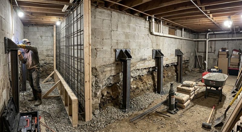Foundation Stabilizing in Monticello, MN