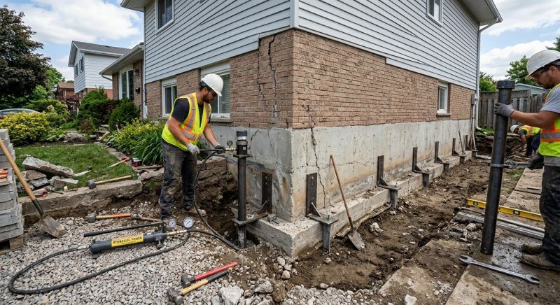 Foundation Stabilizing in Winsted, MN