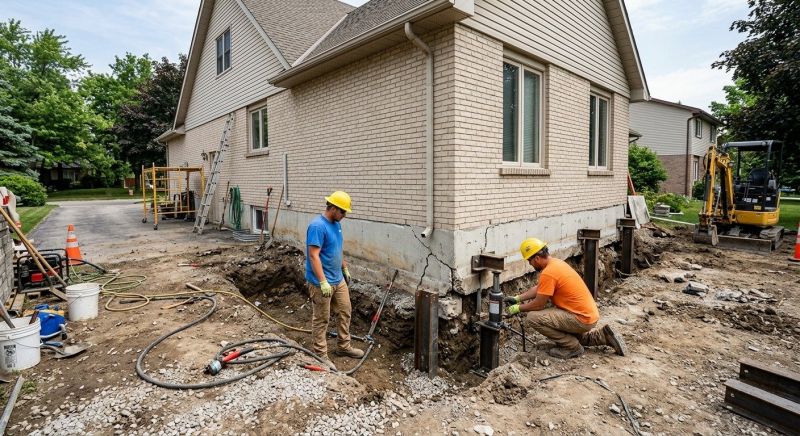 Helical Piers Installation in Wright County, MN