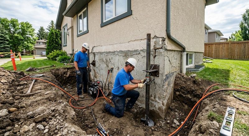 Helical Piers Installation in Wright County, MN