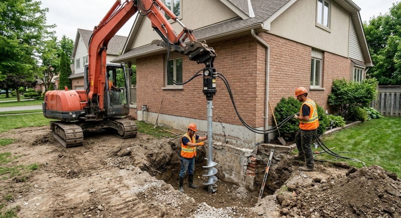 Helical Pile Installation in Wright County, MN