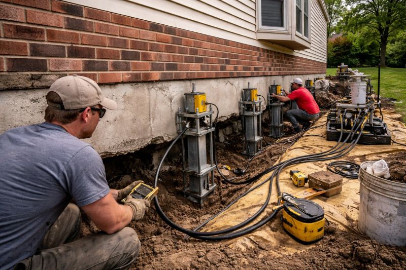 Settling Foundation Service in Elk River, MN