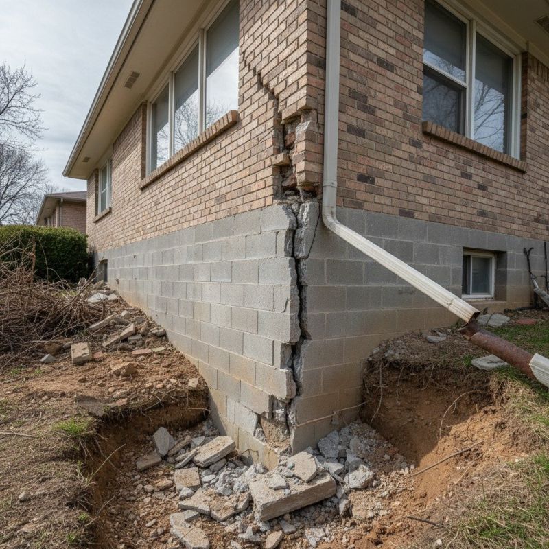 Settling Foundation Service in Osseo, MN