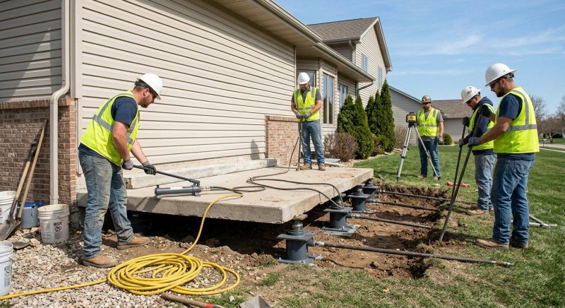 Sinking Foundation Lifting in Wright County, MN