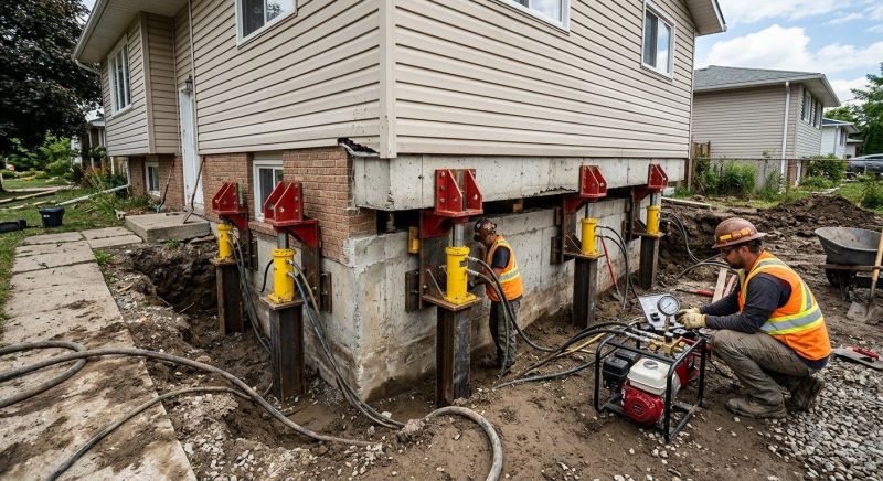 Sinking Foundation Lifting in Wright County, MN