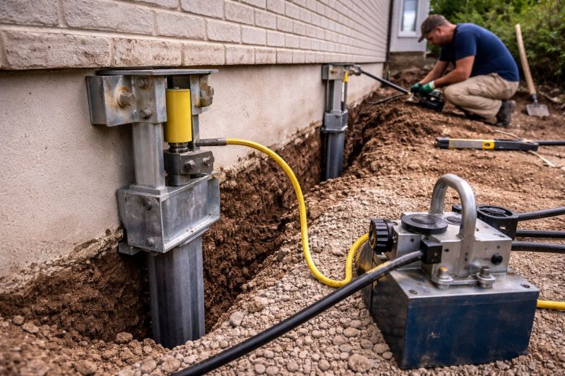 Sinking Foundation Repair in Wright County, MN