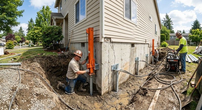 Sinking Foundation Repair in Mayer, MN