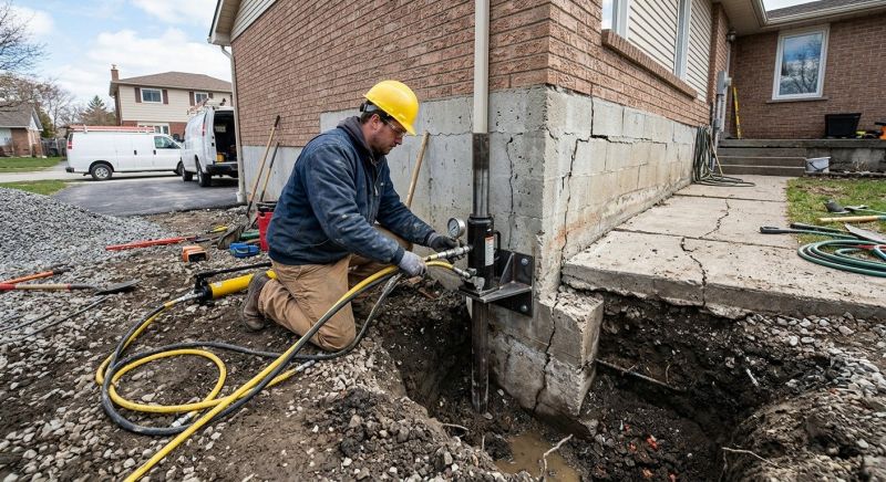 Sinking Foundation Repair in Monticello, MN