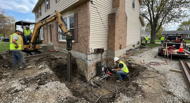 Sinking Foundation Repair in Monticello, MN