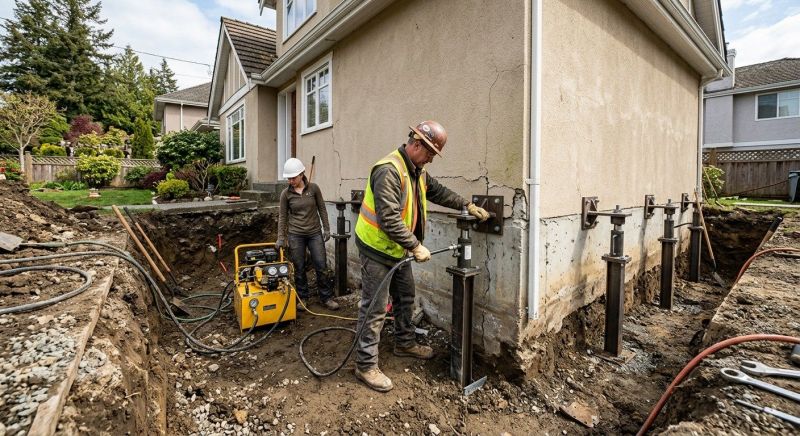 Sinking Foundation Repair in Mound, MN
