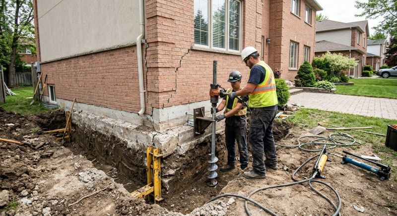 Sinking Foundation Repair in Waconia, MN